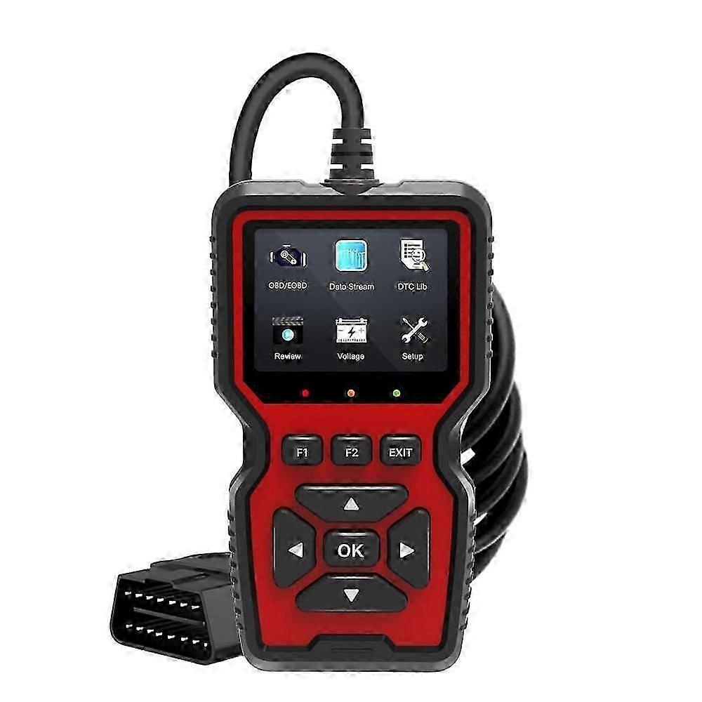 V519 Obd2-scanner Mit Farbbildschirm Und Mehrsprachiger Unterstützung, Geeignet Für Die Fahrzeugfehlerdiagnose – Jxlgv