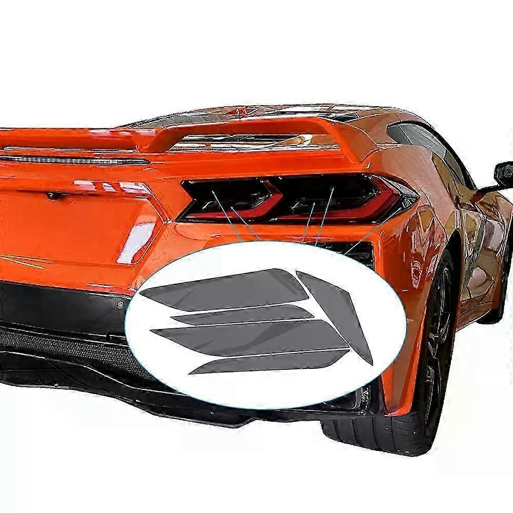 10-teiliges Set Getönter Vinyl-rücklichtabdeckungen, Passend Für Corvette C8-jxlgv