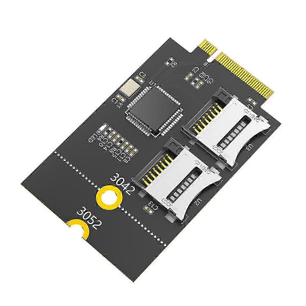 Dual-micro-sd-kartenleser, Tf-kartenleser Zu Ngff M.2 Key B-leser-jxlgv