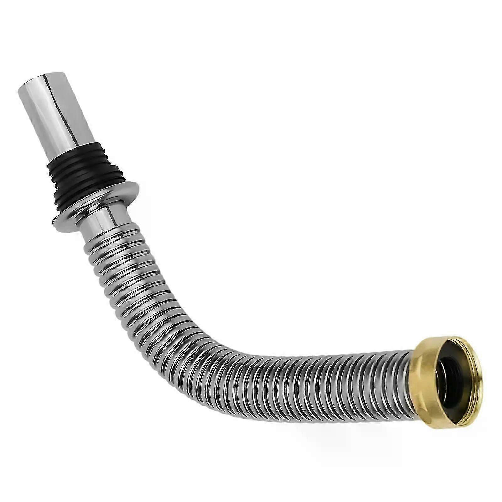 Perfekter Spülbeckenanschluss: Edelstahl-spülbecken-siphon-abflussschlauch, Flexibel, 40/60 Cm Länge, Silber-jxlgv