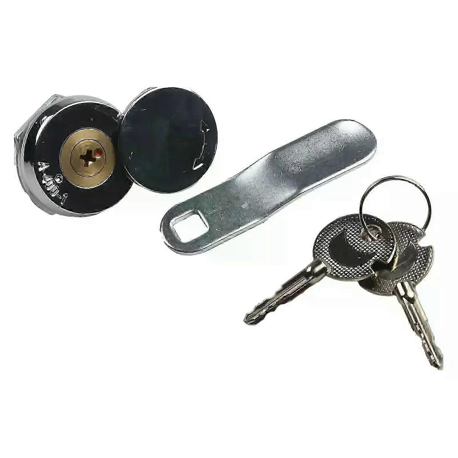 Nockenschloss-vorhängeschloss Mit 2 Schlüsseln, Schrank-, Briefkasten-, Schubladen- Und Kommodenschließzylinder Mit Abdeckung, Nützlich Und Langlebig - Jxlgv