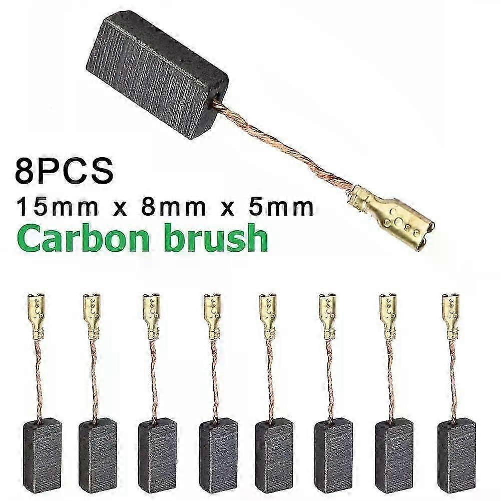 8 Stück Motorkohlebürsten 15 Mm X 8 Mm X 5 Mm, Graphitkohlebürsten, Passend Für Bosch Winkelschleifer, Ersatzteile, Elektrowerkzeuge, Zubehör – Jxlgv