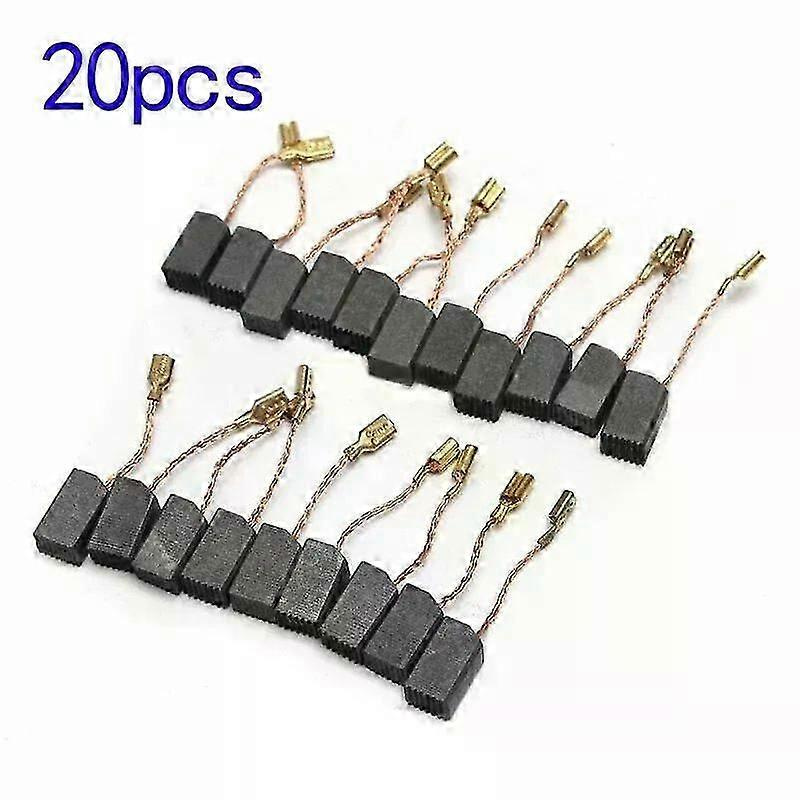 20-teiliges Set 6814 Mm Motorkohlebürsten, Passend Für Elektrische Bohrmaschinen Und Winkelschleifer, Kohlebürsten-zubehör Für Elektrowerkzeuge – Jxlgv