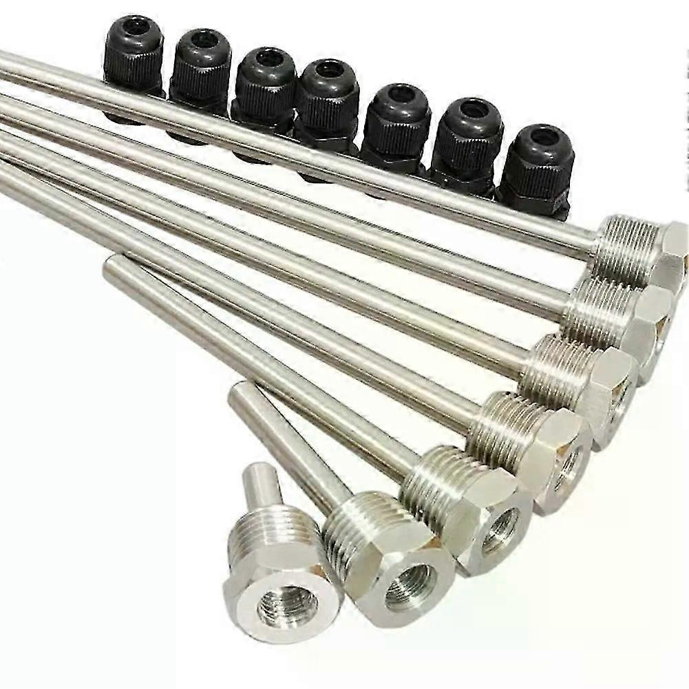 Stück Tauchhülse 30–200 Mm, Edelstahl 304, 1/2"-gewinde Dn15, Passend Für Temperatursensor Jxlgv