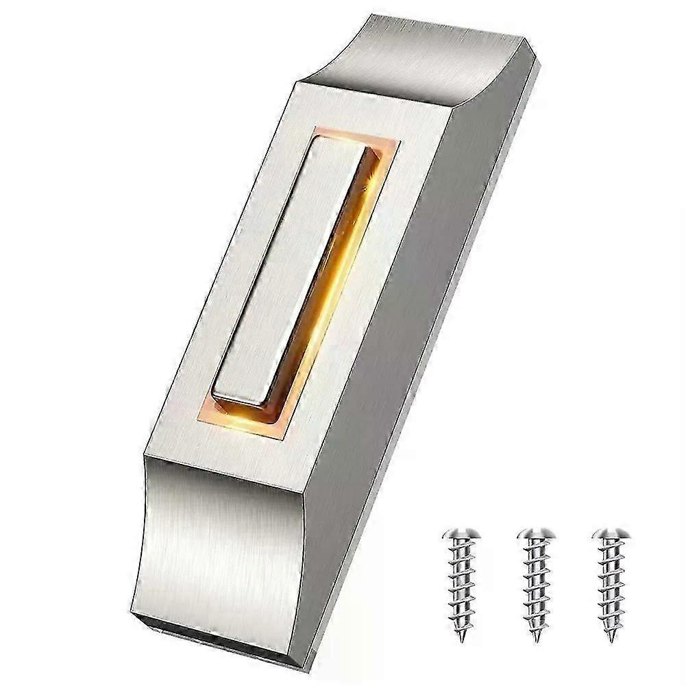 1 Stück Kabelgebundener Türklingelknopf Mit Led-beleuchtung, Ersatz-türklingelknopf, Wandmontage-türöffnerschalter, Zinklegierung – Jxlgv
