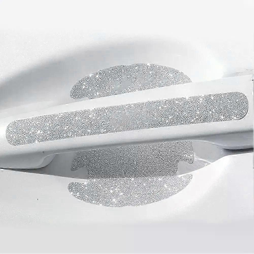 4x Reflektierende Strass-aufkleber Für Autotürgriffe, Kratzfest, Zum Schutz Der Autotür – Jxlgv