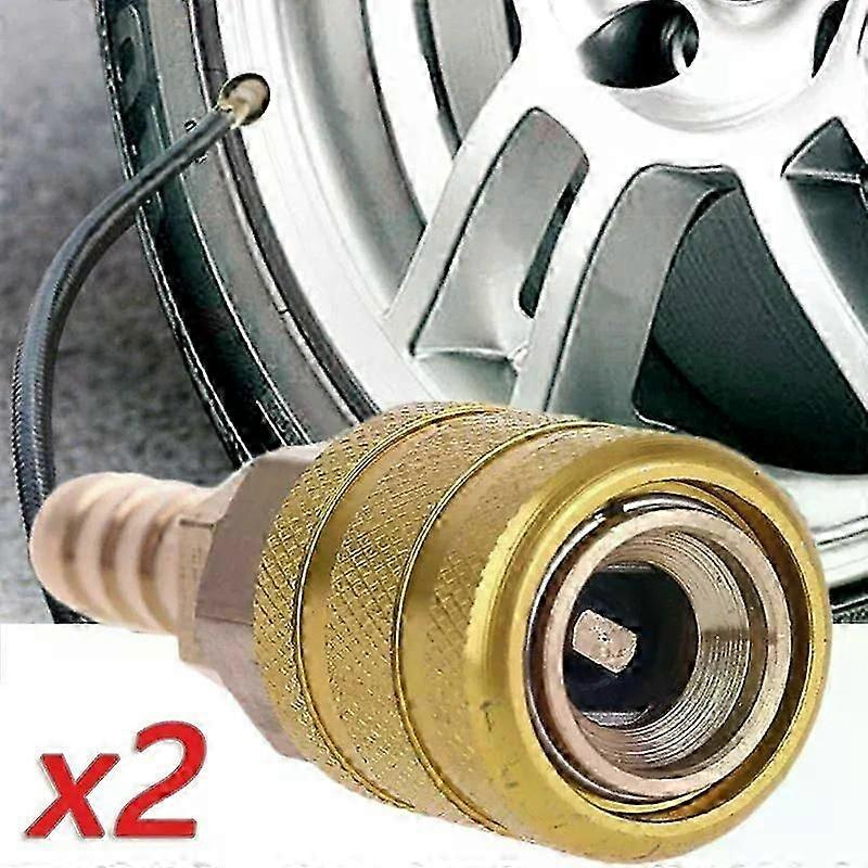 8-mm-autoreifenventilklemme Aus Massivem Messing, Düsenklemme, Aufblaspumpenadapter, Luftanschluss, Schnellkupplung, Reifenzubehör – Jxlgv