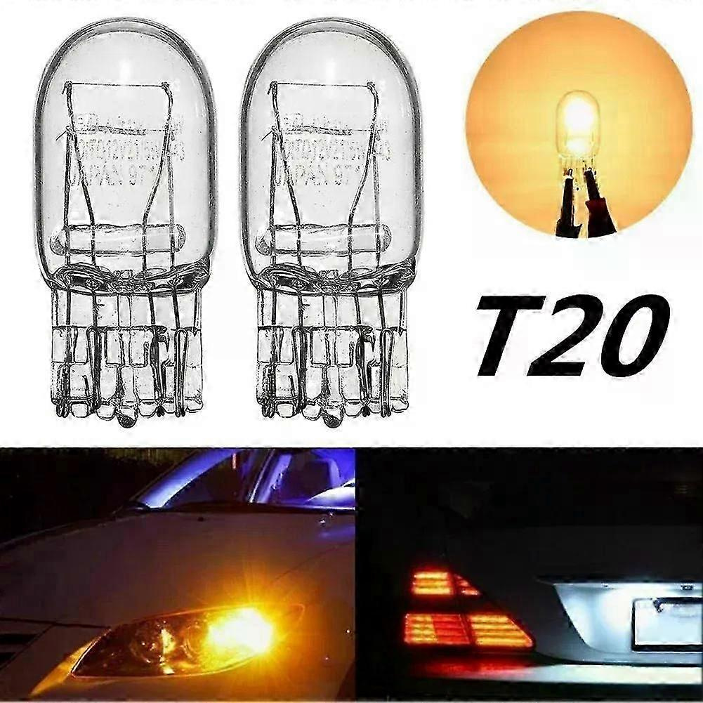 2 Stück T20 7443 W21 5w Klarglas-blinker-, Brems- Und Rücklichtbirnen Mit Tagfahrlichtfunktion - Jxlgv