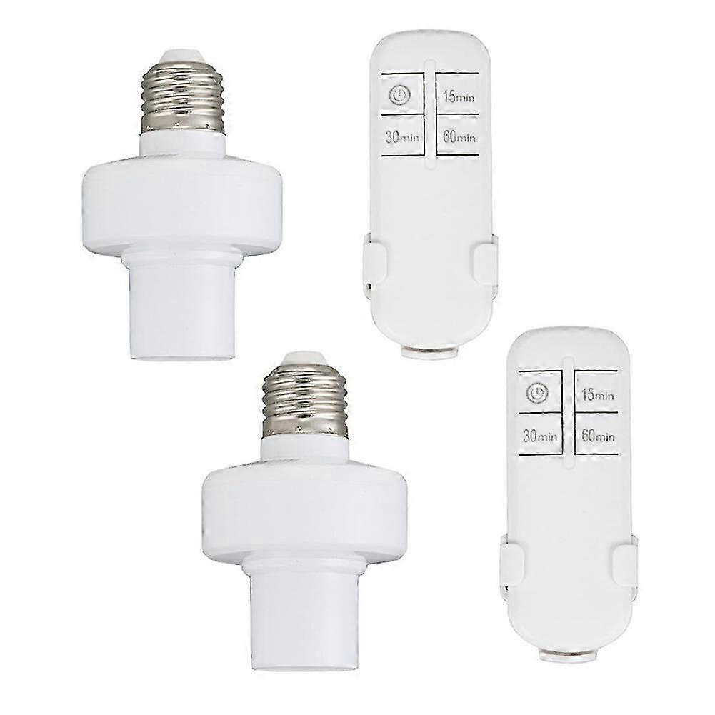 Fernbedienung Für Lampenfassung, Kabelloses Lichtschalter-set Mit Zeitschaltuhr, E26/e27-lampenfassung, Geeignet Für Dachboden, Garage Und Treppenhaus – Jxlgv
