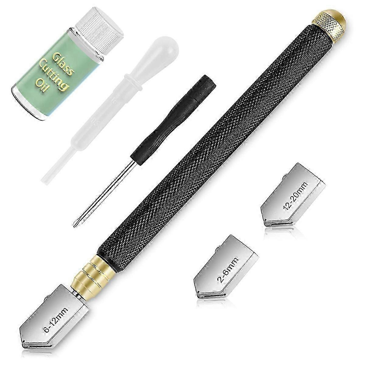 Glasschneider 2–20 Mm & Glasschneidöl, Upgrade-glasschneidwerkzeug Mit Automatischer Ölzufuhr, Glass Cutter-jxlgv