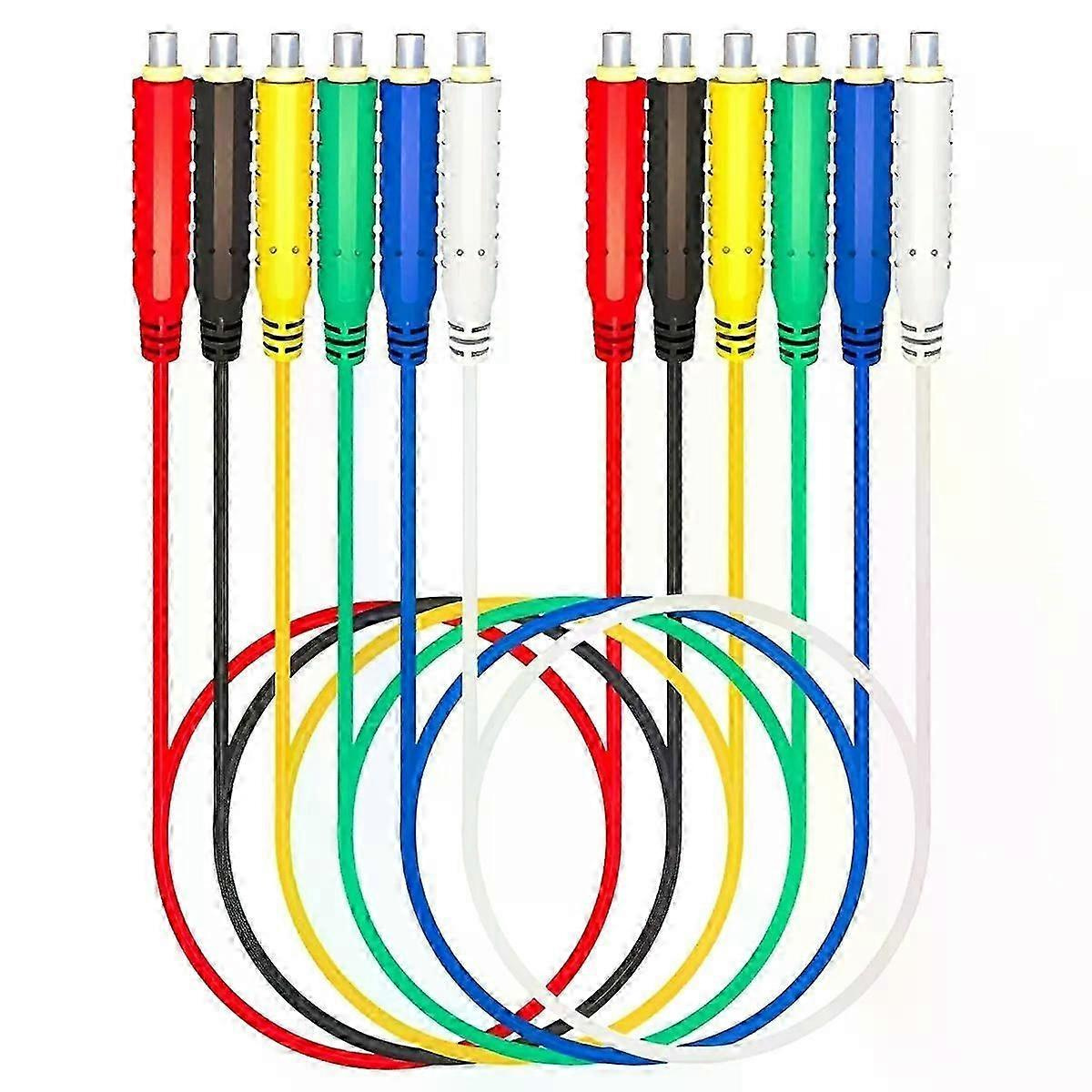6-teiliges Set Magnetischer Messleitungen, Weiche, Flexible Silikon-überbrückungskabel, 30 V Ac, 5 A, 10 M (33 Fuß), Geeignet Für Prüfungen Im Bereich Hlk (heizung, Lüftung, Klimaanlage) – Jxlgv