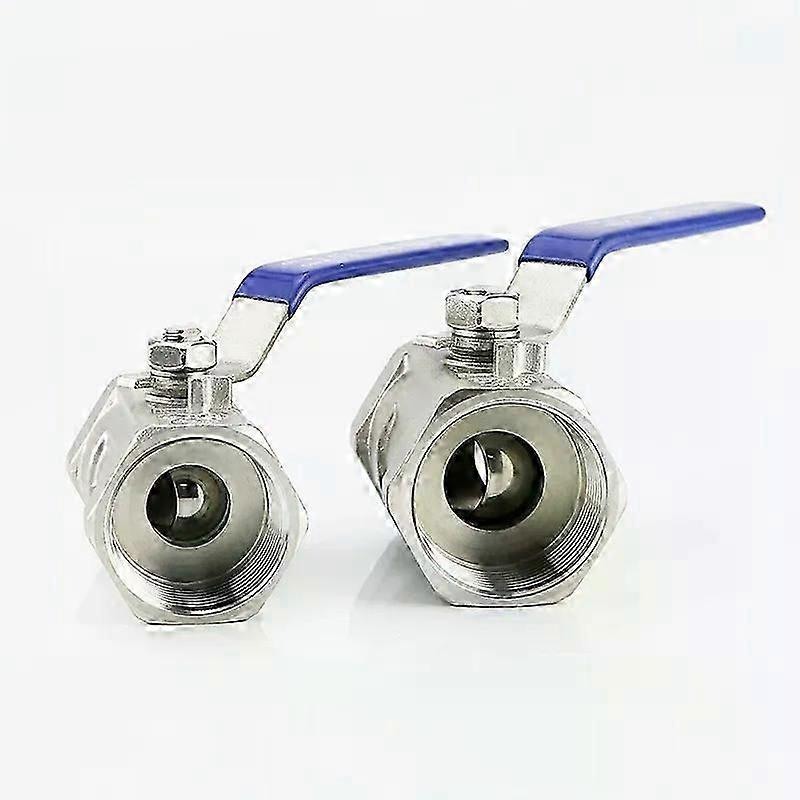 Kugelhahn Aus Edelstahl, 1/4, 3/8, 1/2, 3/4, 1, 1-1/4, 1-1/2 Zoll, Innengewinde Bsp, Mit Vinylgriff, Gewinde-jxlgv