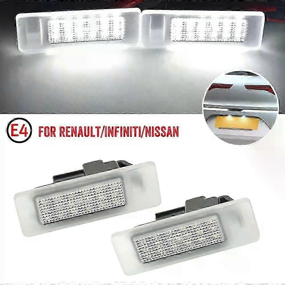 Led-kennzeichenleuchte Passend Für Renault Koleos, Clio, Logan, Sandero, Talisman, Trafic, Stanga Und Samsung, Weiße Kennzeichenleuchte – Jxlgv