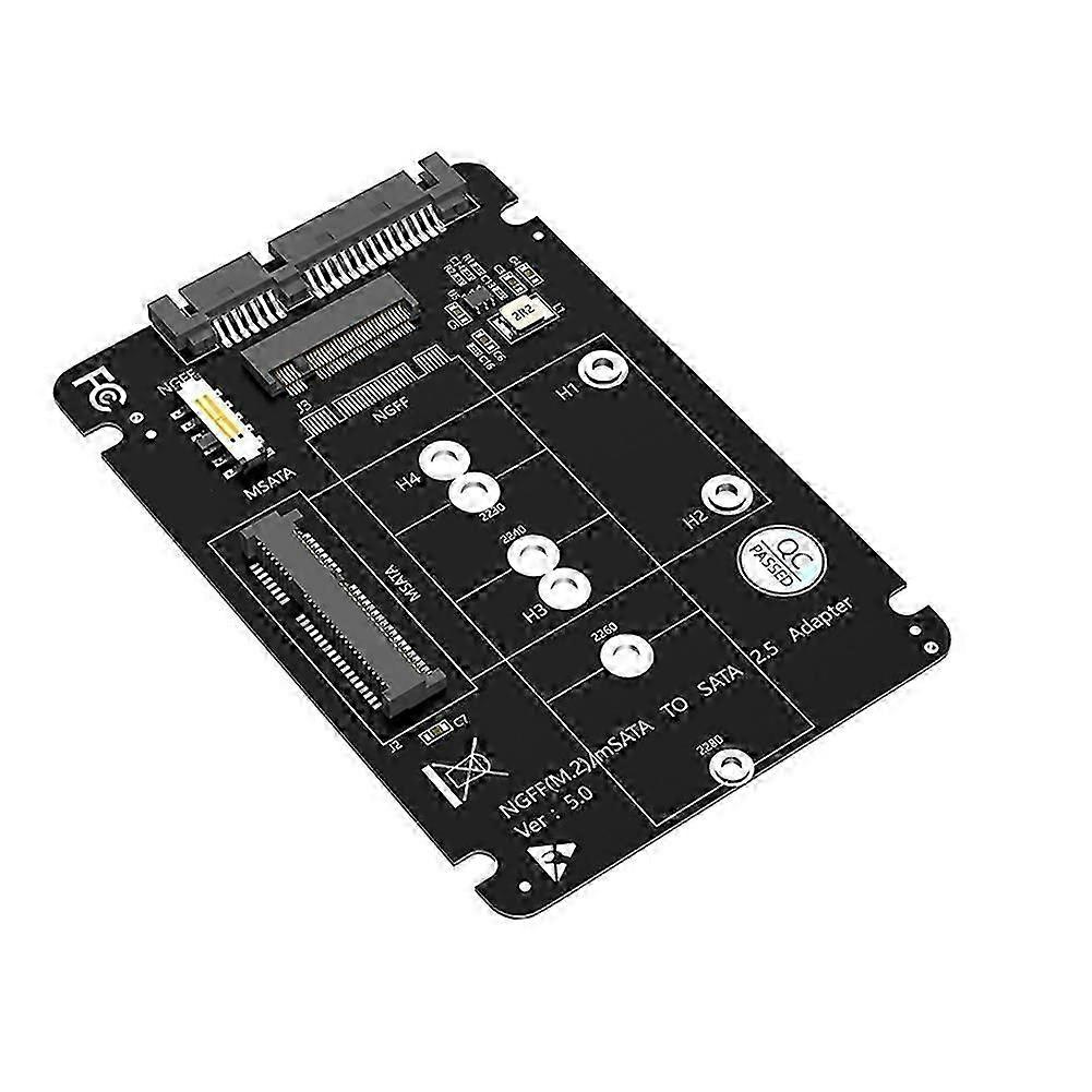 M.2 Ngff Msata Ssd Auf Sata 3.0 2,5-zoll-adapter M2 Sata Ssd Msata Ssd Konverter-riserkarte Kompatibel Mit Pc-laptop-erweiterungskarten-jxlgv