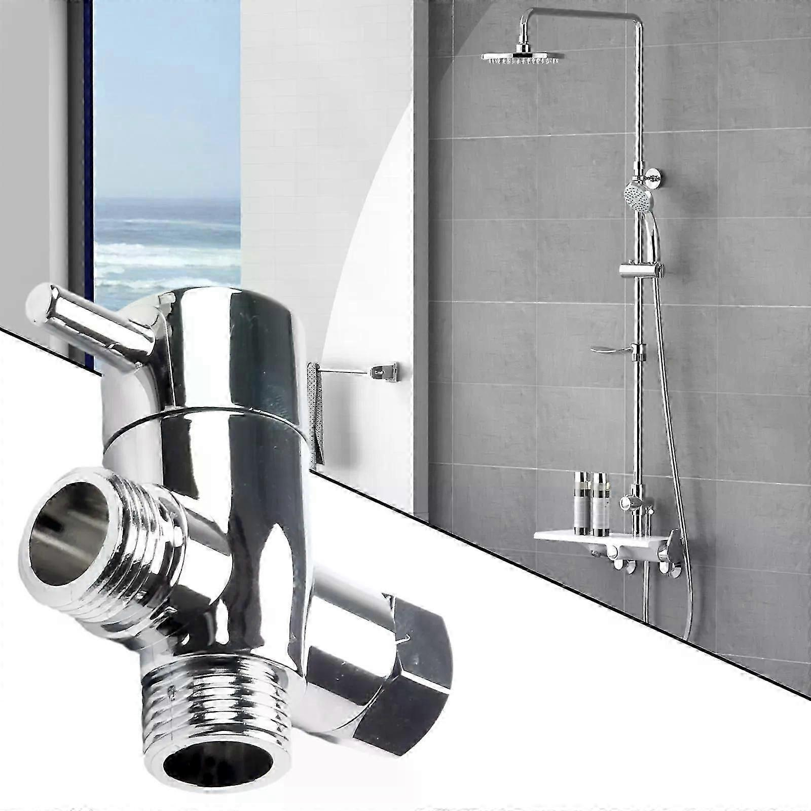 1 Stück 3-wege-t-adapter Badewanne 1/2 Duschkopf-montageventil Umsteller Abs-konverter Passend Für Duscharmatur Aus Messing Badezimmerarmatur-jxlgv