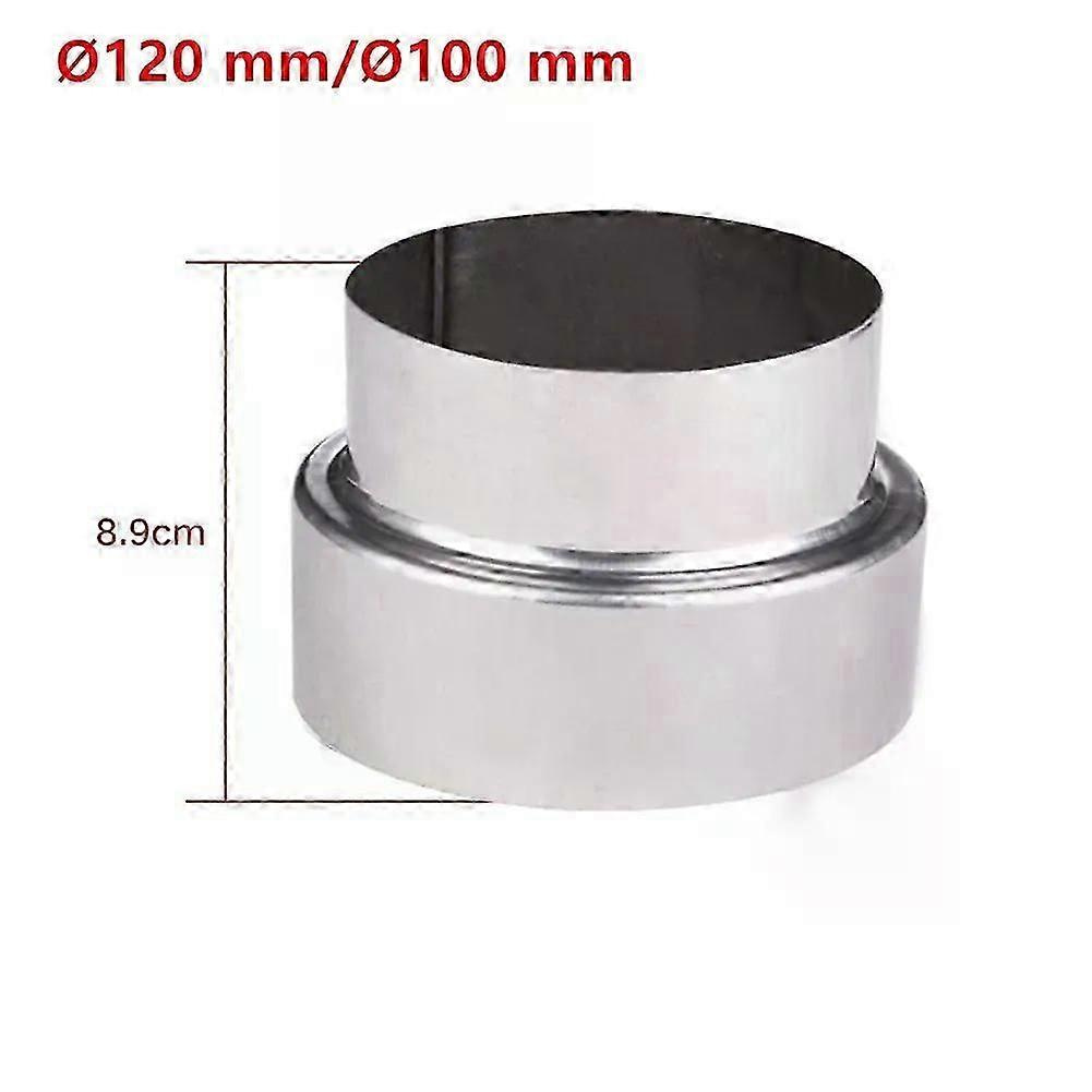 1 Stück Ofenrohr-verlängerungs-reduzierstück Aus Edelstahl, Rauchrohr-reduzierstück, Rohrverbinder, Kaminadapter 60/70/80/90/100/110/120 Mm - Jxlgv