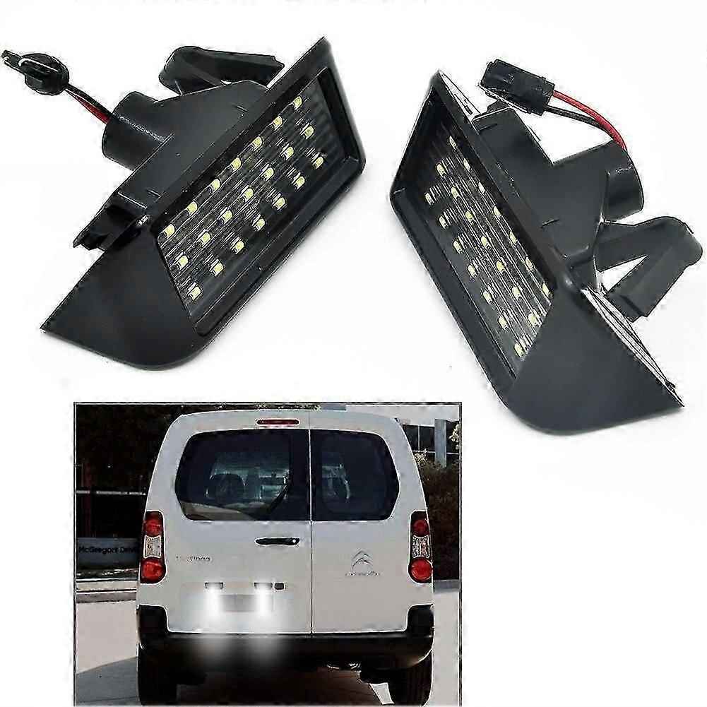 Weiße Led-kennzeichenbeleuchtung Hinten, Passend Für Peugeot Expert, Partner, Traveller, Rifter, Ranch, Citroen Berlingo, Dispatch, Jumpy, Spacetourer-jxlgv