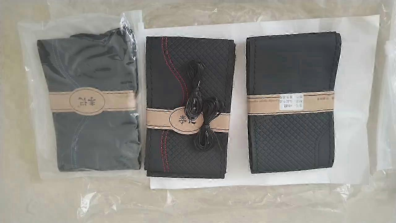 Echtleder-lenkradbezug Zum Selberflechten, Inklusive Nadeln Und Faden, Passend Für Lenkrade Mit 38 Cm Durchmesser – Jxlgv