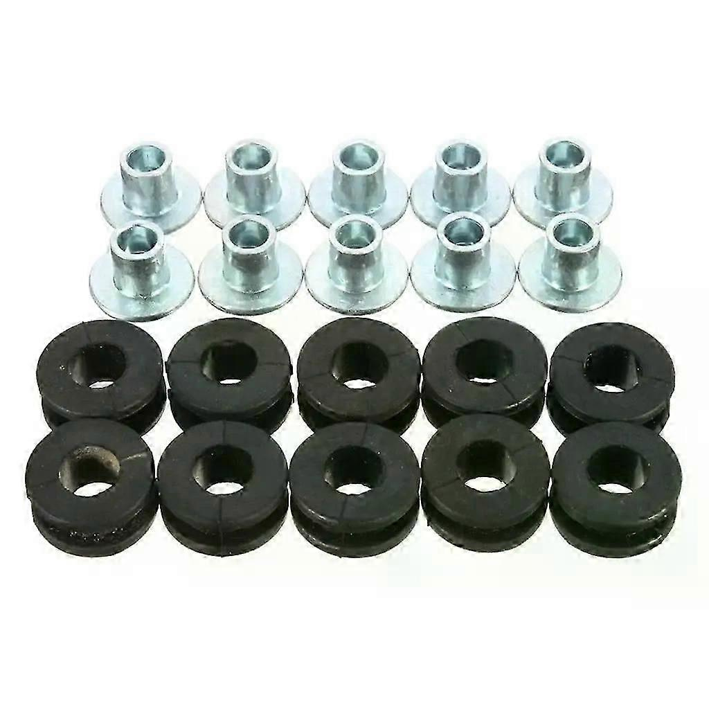 10 Stück/set Universal-motorrad-gummimuffen-schraubenersatz Passend Für Honda, Suzuki Und Kawasaki Verkleidung Gummi & Stahl-jxlgv