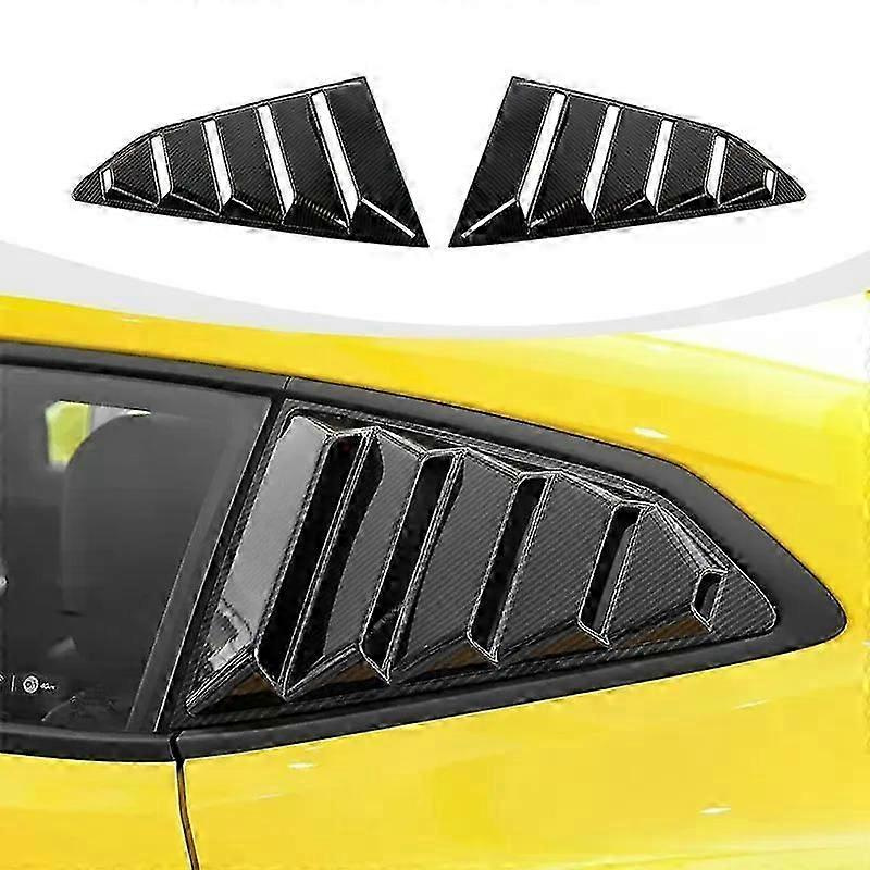 Seitenfenster-lüftungsschlitze In Carbonfaser-optik Passend Für Chevrolet Camaro – Fensterblenden-zubehör Aus Abs-carbonfaser – Jxlgv