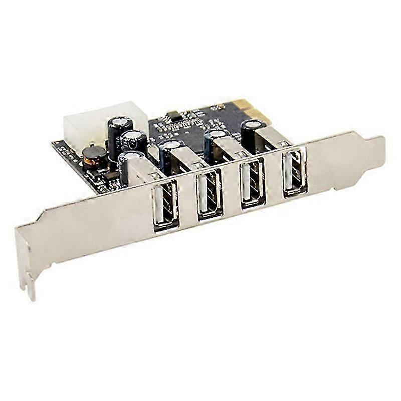 Pci-e-zu-4-port-usb-2.0-konverterkarte (pcie-usb-2.0-adapterkarte) Mit Mcs9990-chipsatz Und Hot-swap-funktion (jxlgv)