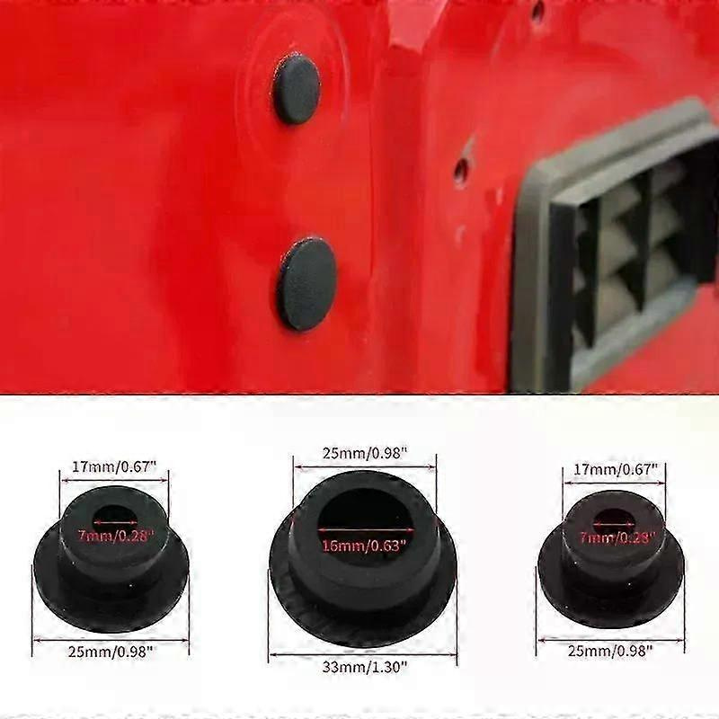 3 Stück Heckklappen-gummistopfen Passend Für Jeep Wrangler Jk Ab 2007 – Teile Für Die Äußere Modifikation, Abnehmbare Reserverad-öffnungsstopfen – Jxlgv
