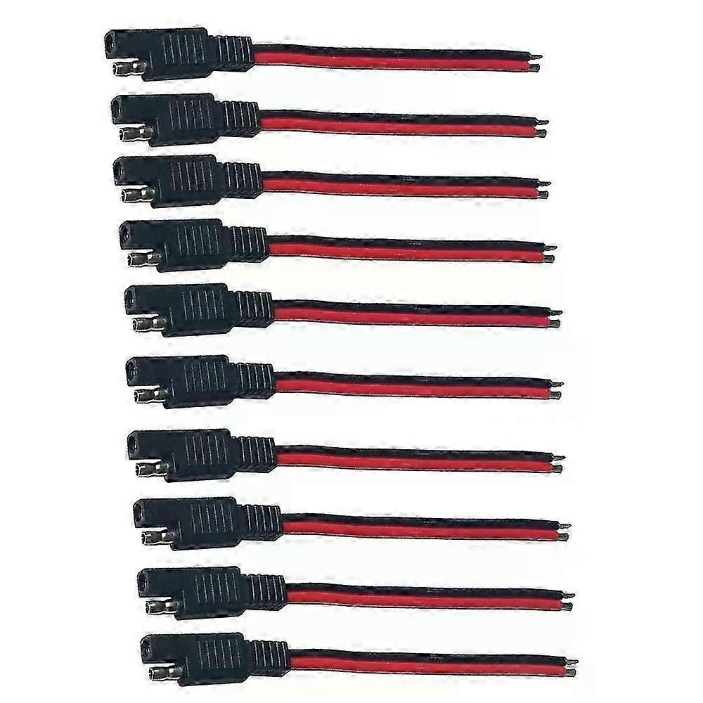 10 Stück 15 Cm Sae 2-polige Schnellverbinderstecker 14 Awg Sae Verlängerungskabelbaum Passend Für Motorrad, Generator, Solarpanel - Jxlgv
