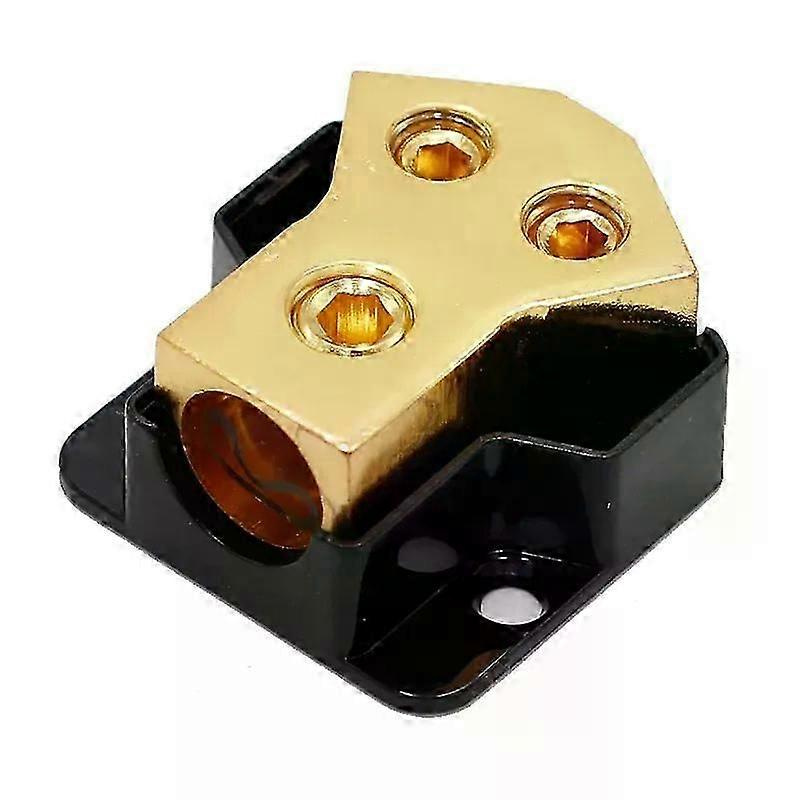Stromverteilerblock Für Auto-audio, 2-wege-masseverteilerblock, 0/2/4 Awg Eingang, 4/8/10 Awg Ausgang, Verstärkerverteilerblock-jxlgv