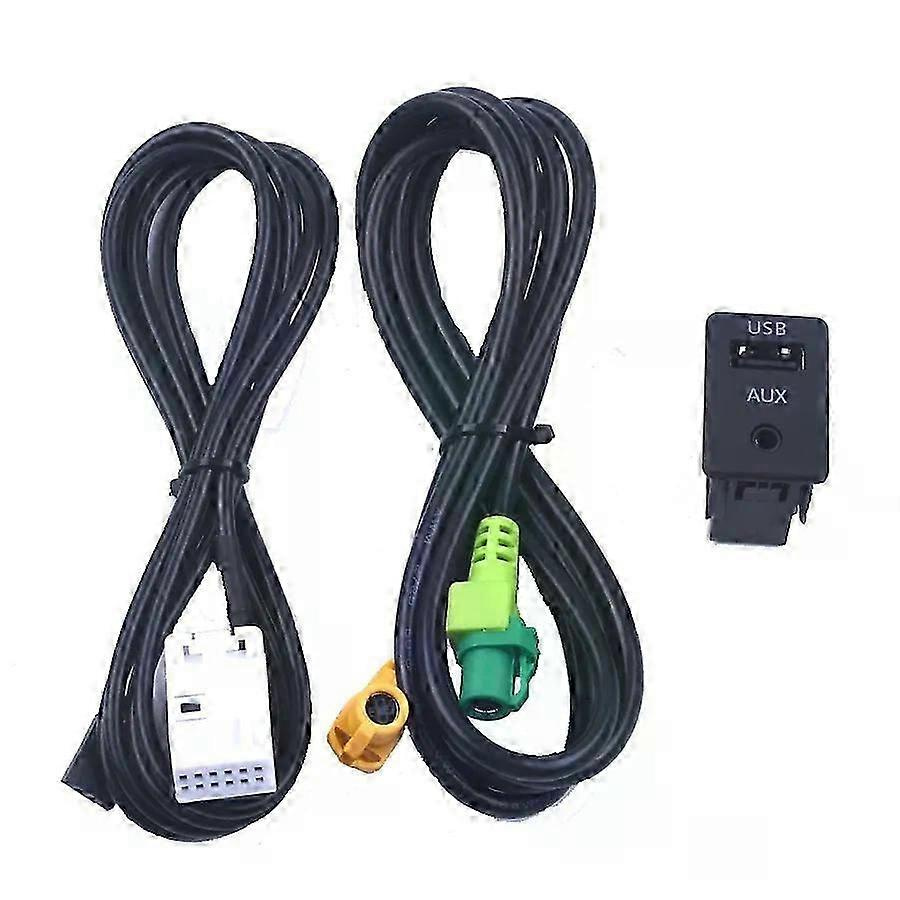 Neues Usb-funkadapterkabel Für Aux-schalter, Passend Für Bmw 3er Und 5er Reihe E87 E90 E91 E92 X5 X6 F15 F16-jxlgv