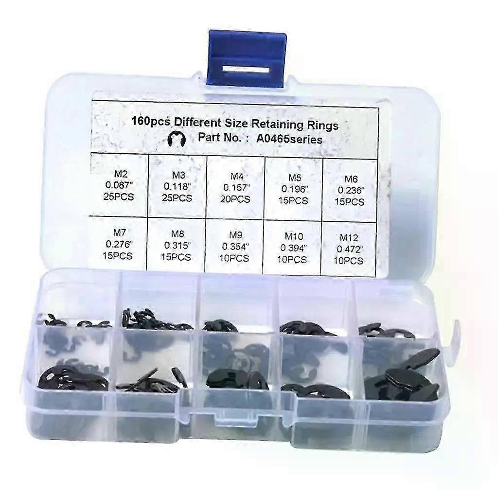 160-teiliges Sortiment An 2-12 Mm Sicherungsringen (innenring) – Jxlgv