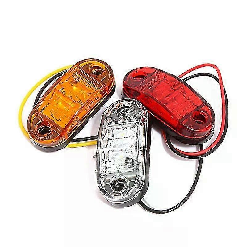 1 Stück 10v 30v Led-seitenmarkierungsleuchte, Warn-rücklicht, Auto-außenbeleuchtung, Anhänger, Lkw, Transporter, Gelb, Orange, Weiß, Rot - Jxlgv