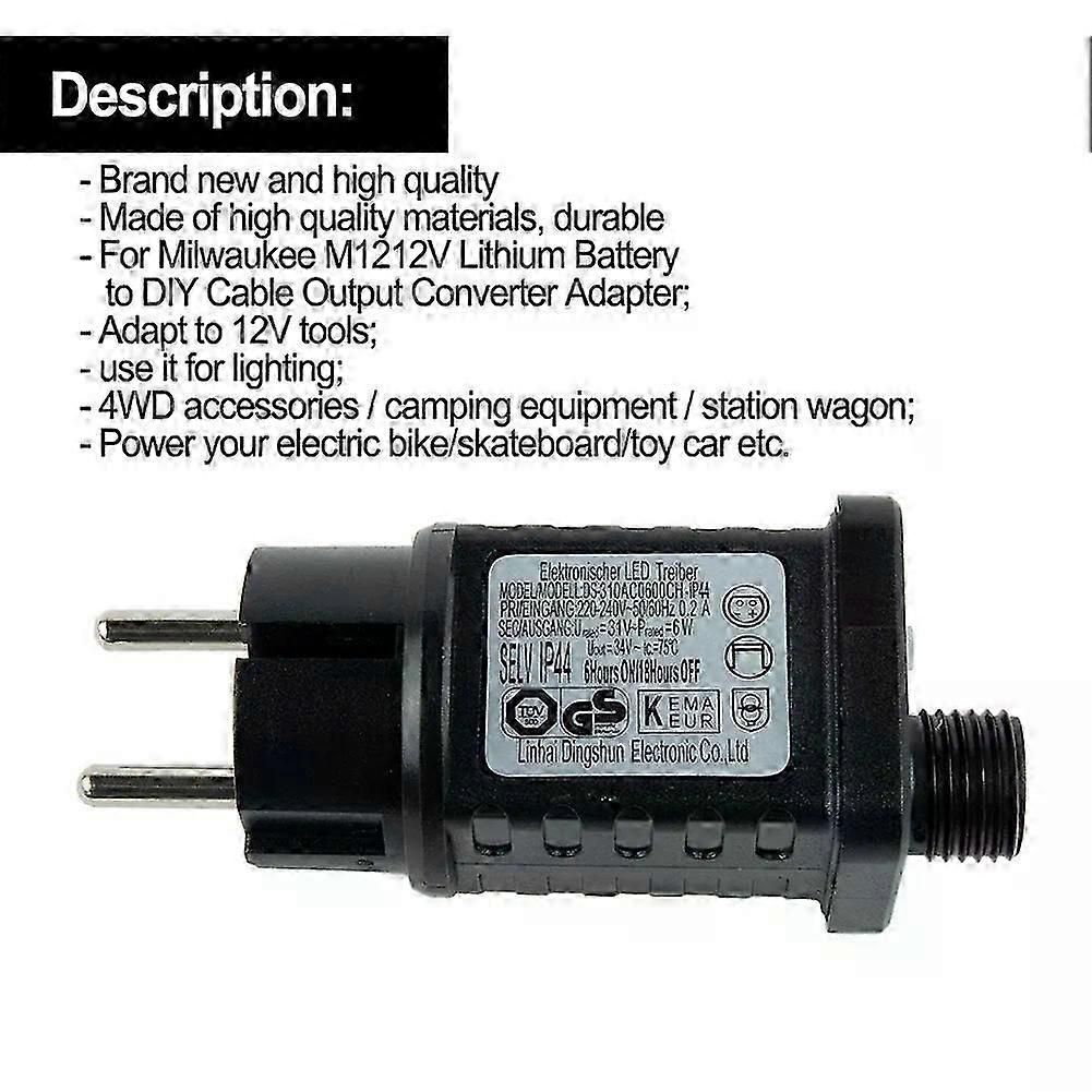 1 Stück Transfit For Mer Lichterkette 6w 31v Led Timer Netzteil Beleuchtung Wasserdicht Ip44 Netzteil Geeignet Für Innen Und Außen - Jxlgv
