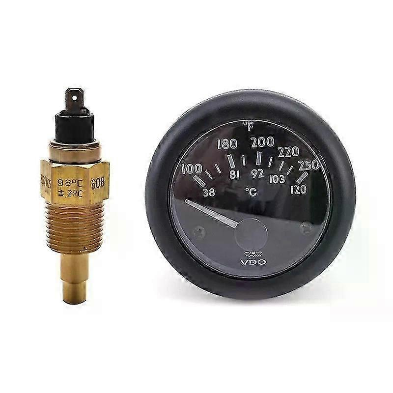 1 Stück Vdo 1/2 Npt 21 Mm Gewinde Motoröltemperatursensor & 1 Stück Vdo Elektromagnetisches Wassertemperaturmessgerät-jxlgv
