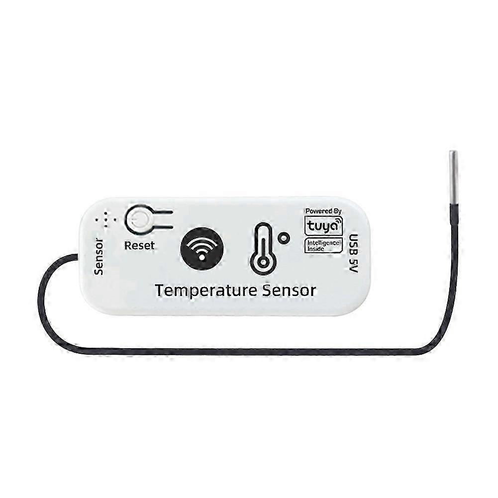 Tuya Wlan-temperatursensor Mit App-fernüberwachung, Wasserdichter 2,4-ghz-wlan-temperatursensor Für Smart Home, 2 M (2 M) - Jxlgv