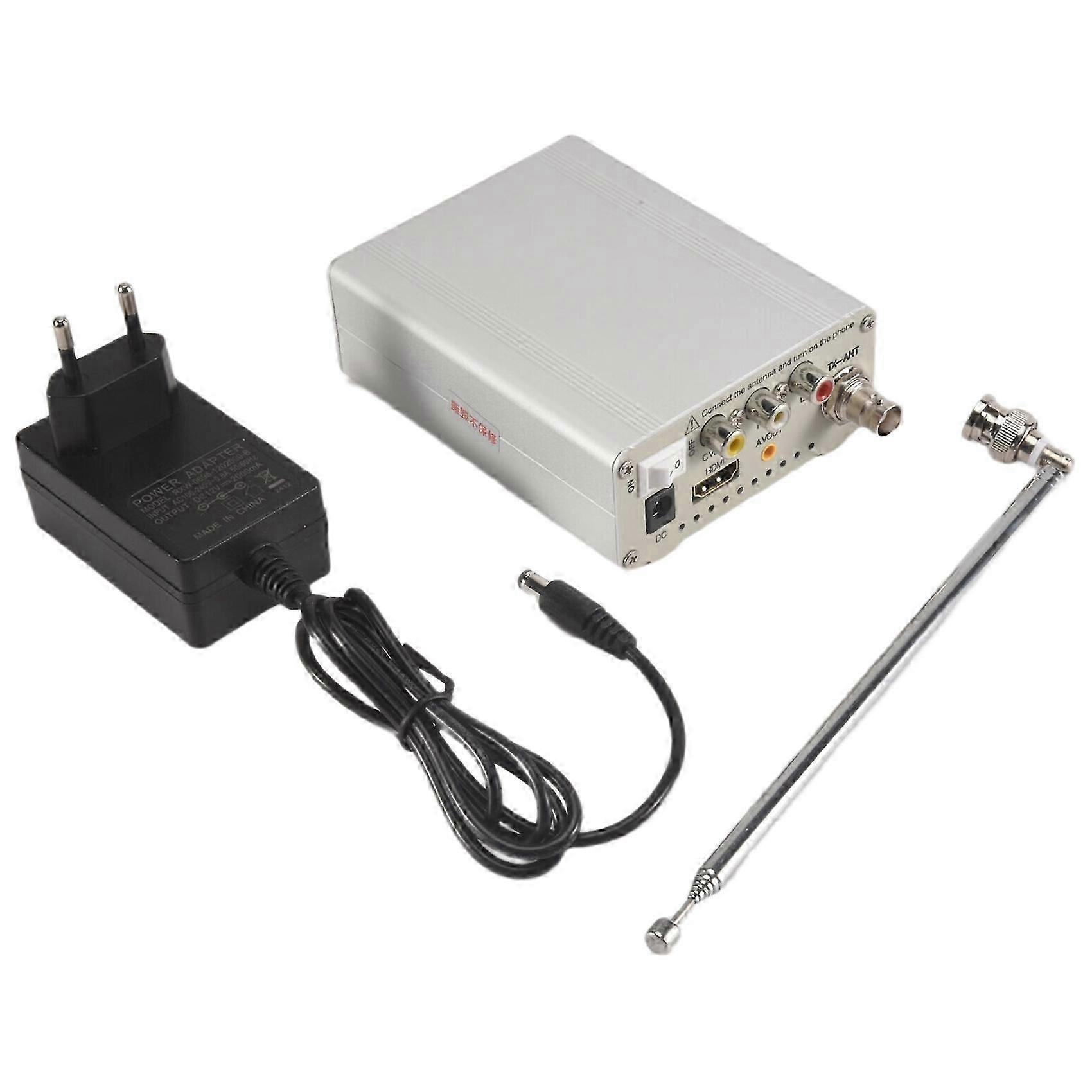 Tv-tx200 Vhf/uhf Analog-tv-sender Mit Unterstützung Für Hd/av-eingang, Analoger Signalgeber Mit Teleskopantenne, Eu-stecker Jxlgv