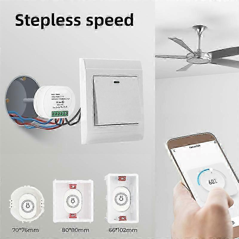 Tuya Smart Wifi Deckenventilator-schaltermodul Mit Dual-modus-reset Und Sprachsteuerung Für Zuhause – Jxlgv