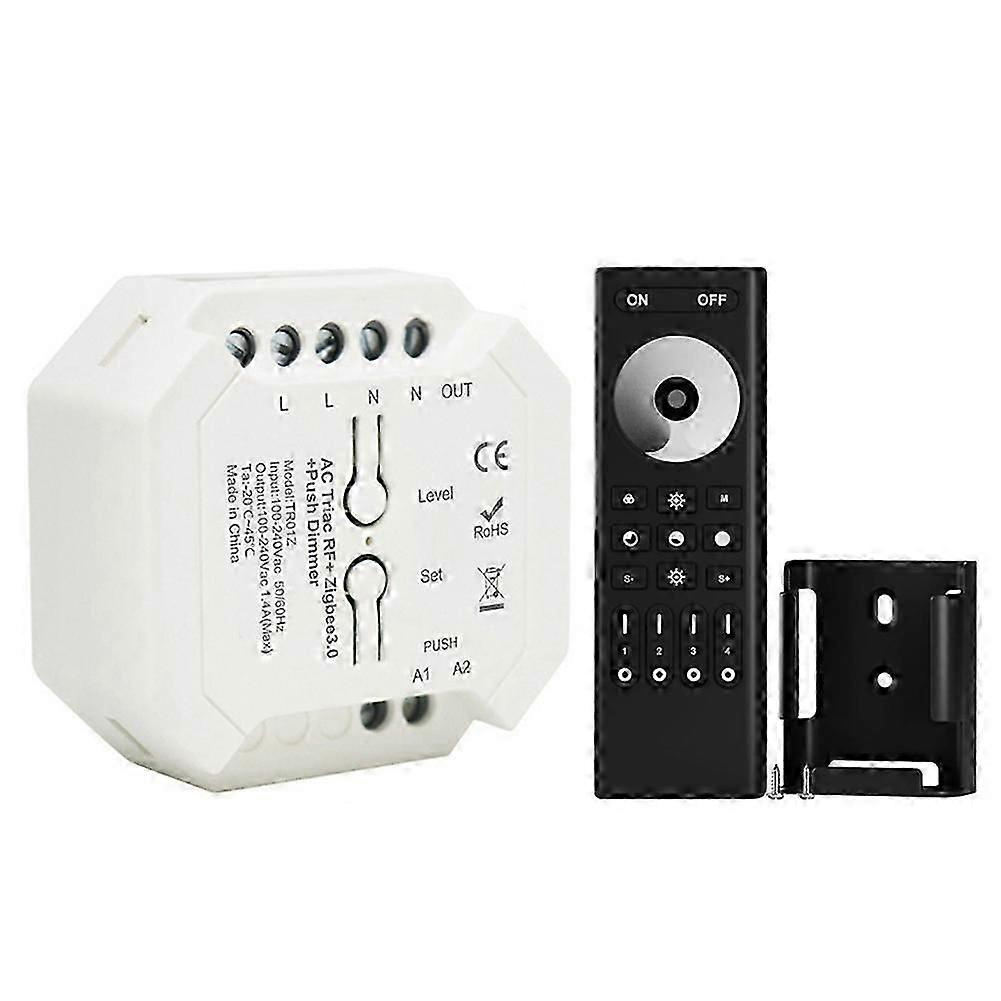 Tuya Zigbee Triac Dimmer Led-controller Smart Dimmer Kompatibel Mit Dimmbaren Led-leuchten Unterstützt Smart-app Rf-fernbedienung B-jxlgv