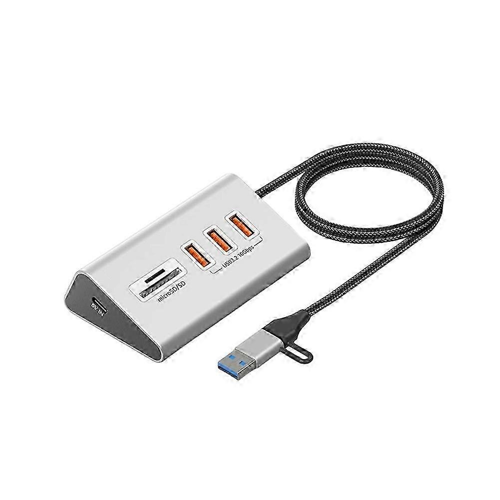 Usb 3.2 10 Gbit/s 5-port-hub Mit Tf/sd-kartenleser, Usb-c- Und Usb-a-anschlüssen, Usb-hub Typ C Splitter, Kompatibel Mit Macbook Erweiterungsdock Jxlgv