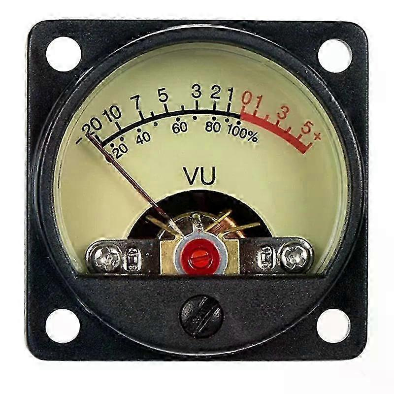 Vu-pegelmesser Tr-35 500 Vu-meter, Mechanischer Zeiger-audiopegelmesser, Weiße Led, 28–38 V, 20 Ma – Jxlgv