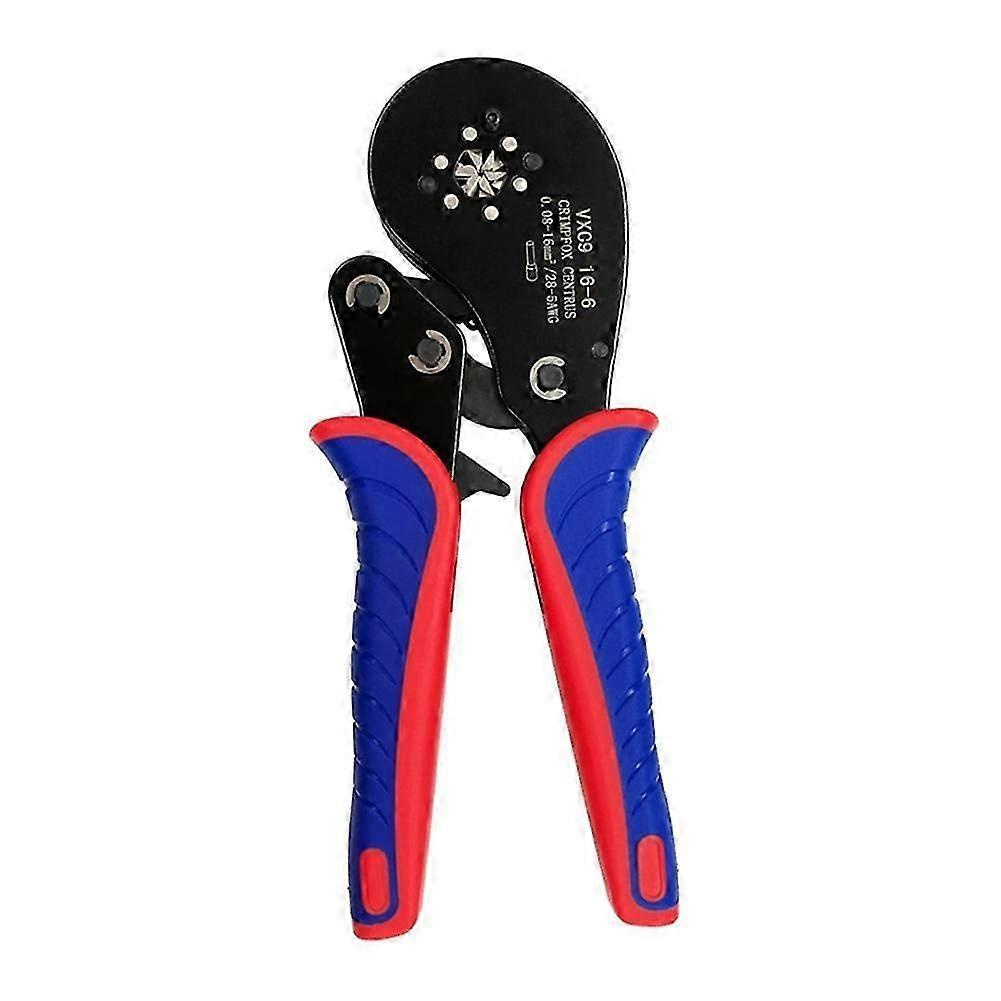 Vxc9 16-6 Crimpzange Für Rohrklemmen, Elektrozange 0,08–16 Mm², Hochpräzisions-klemmensatz – Rot – Jxlgv