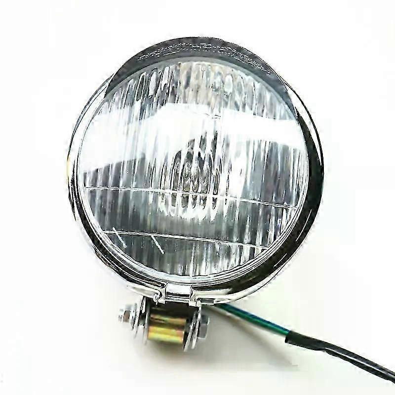 Verchromter 55-mm-stahlscheinwerfer Passend Für Honda Shadow Vt Vtx Chopper Cruiser-jxlgv