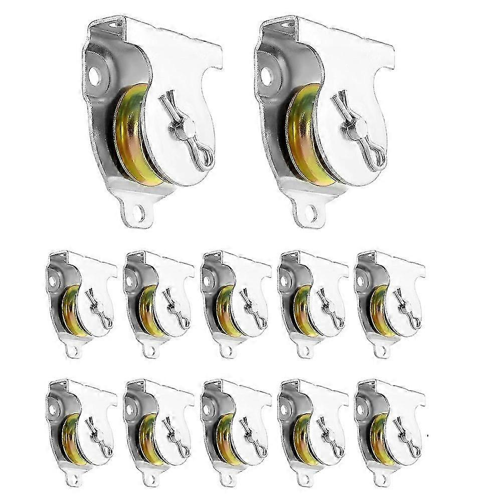Wandrollen, 12 Stück, 1-1/2" Deckenrollen, V-nut-rollen, Zubehör, Kompatibel Mit 3/8" Draht Oder Seil - Jxlgv