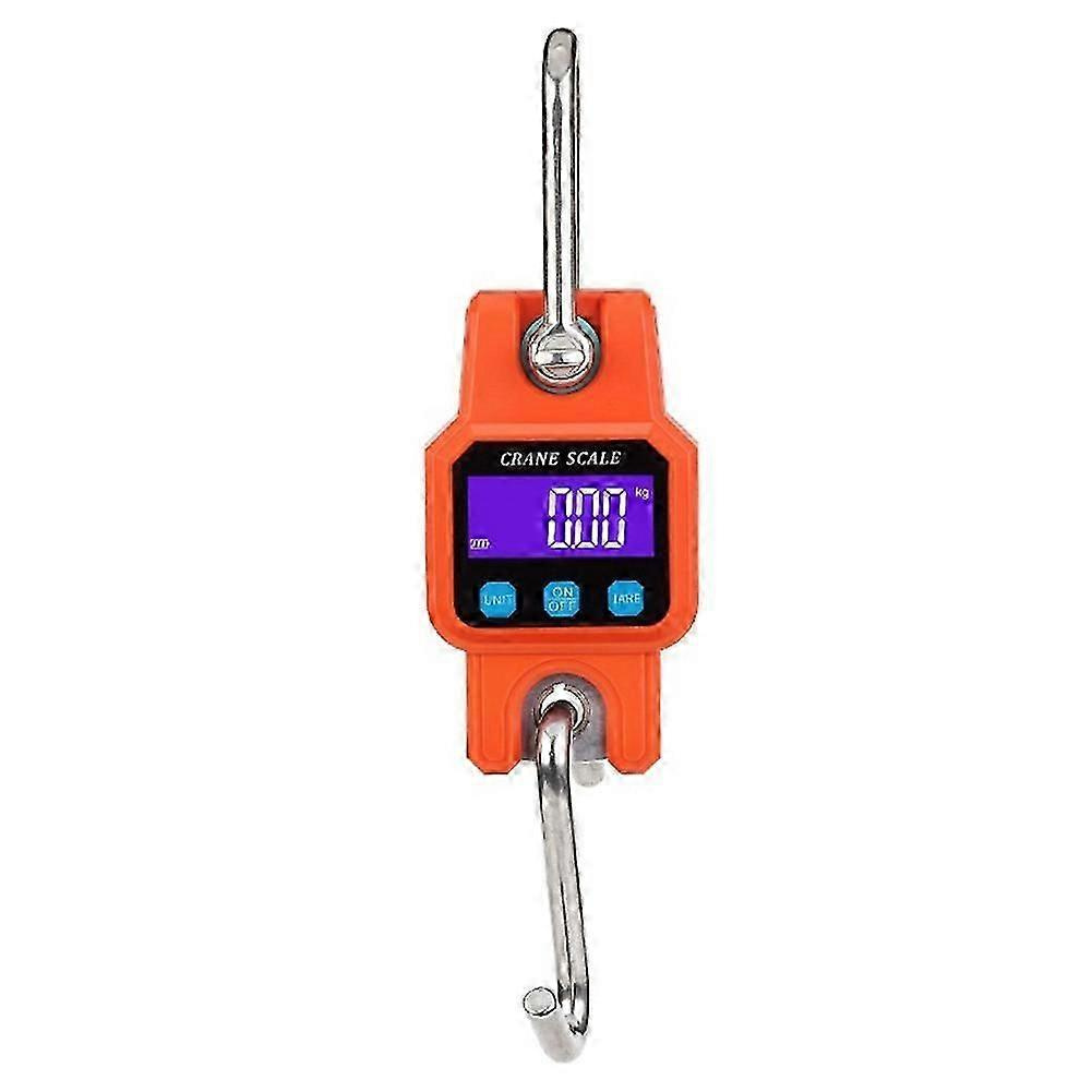 Weiheng C06 Elektronische Kranwaage, Handwaage Mit Haken, 300 Kg/50 G, Tragbar, Wiederaufladbar, Orange Mit Bluetooth-jxlgv