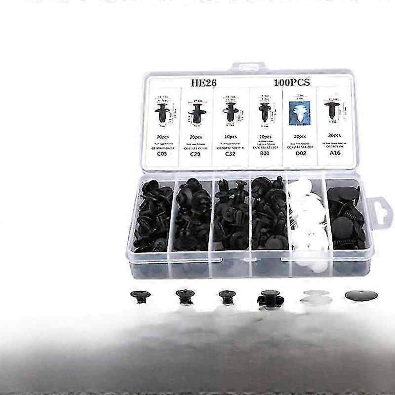 Befestigungsclips Für Autoinnenverkleidungen – 100er-packung Mit Kunststoff-schnallen Für Stoßstangen, Geeignet Für Eine Schnelle Und Einfache Montage – Jxlgv