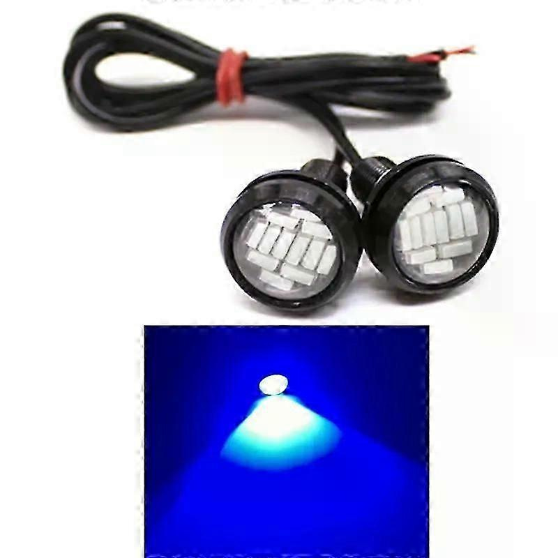 Y1ub Universal-led-scheinwerfer Eagle Eye Led 23 Mm 4014 12smd-linse Tagfahrlicht-scheinwerferlampe Passend Für Kfz-kennzeichenbeleuchtung 2x-jxlgv