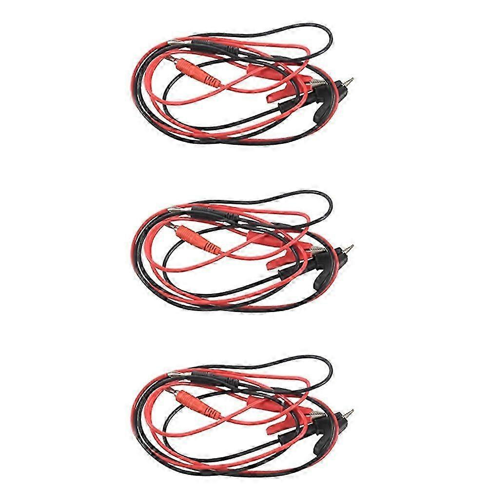 1 M Langes Testkabel Mit Krokodilklemme Und Bananenstecker (3 Paar), Kompatibel Mit Multimeter-jxlgv