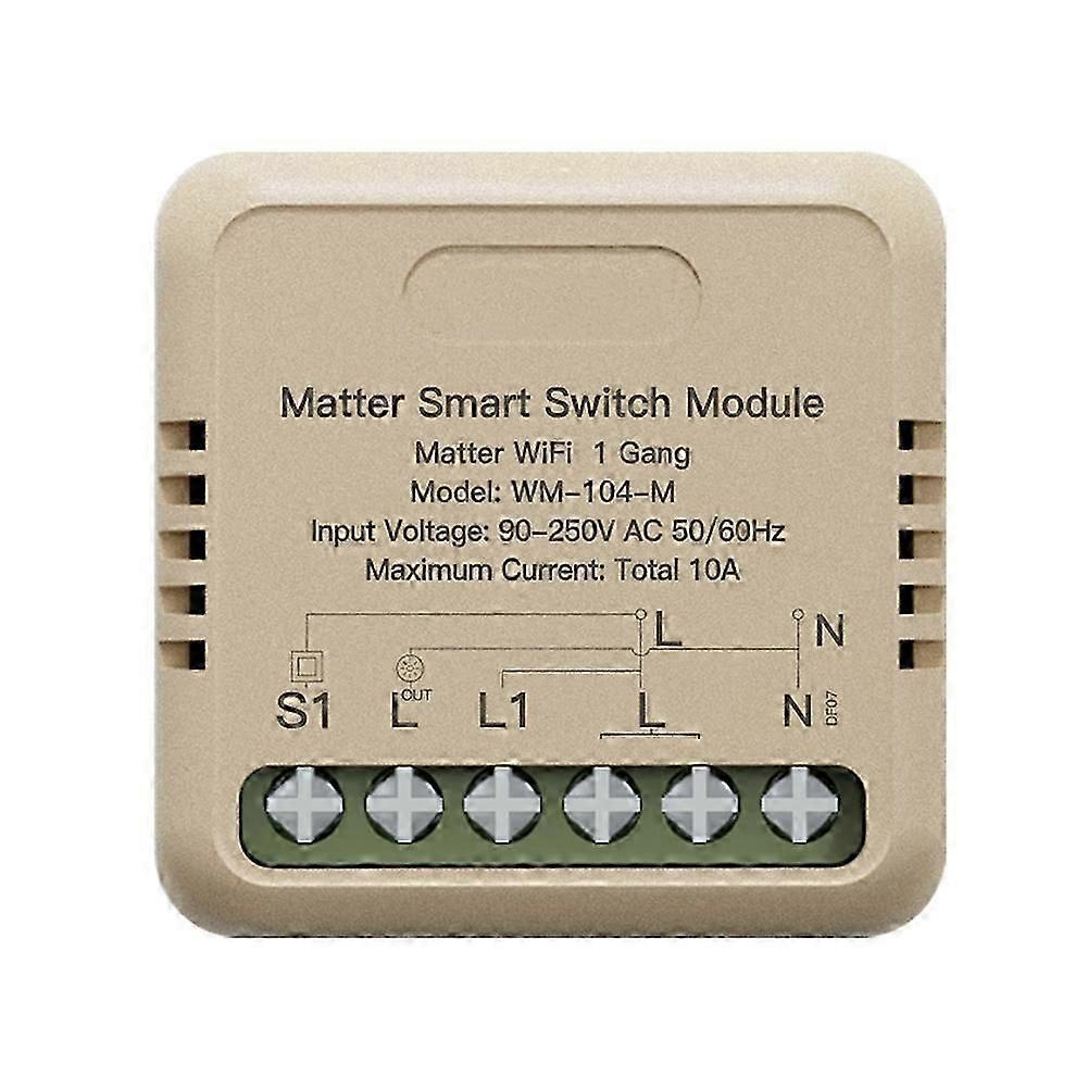 Tuya Wifi Matter Smart Switch Modul Mini-relais-timer Sprachsteuerung App-fernbedienung Kompatibel Mit Alexa Google Home-jxlgv