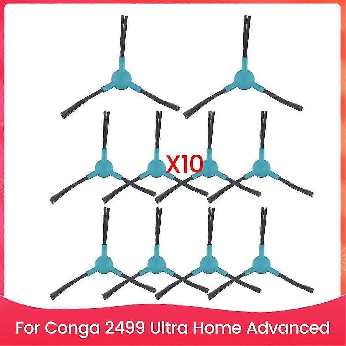 10er-pack Zubehör Für Kehrmaschinen, Seitenbürste Für Conga 2499 Ultra Home Advanced Ersatzroboter-jxlgv