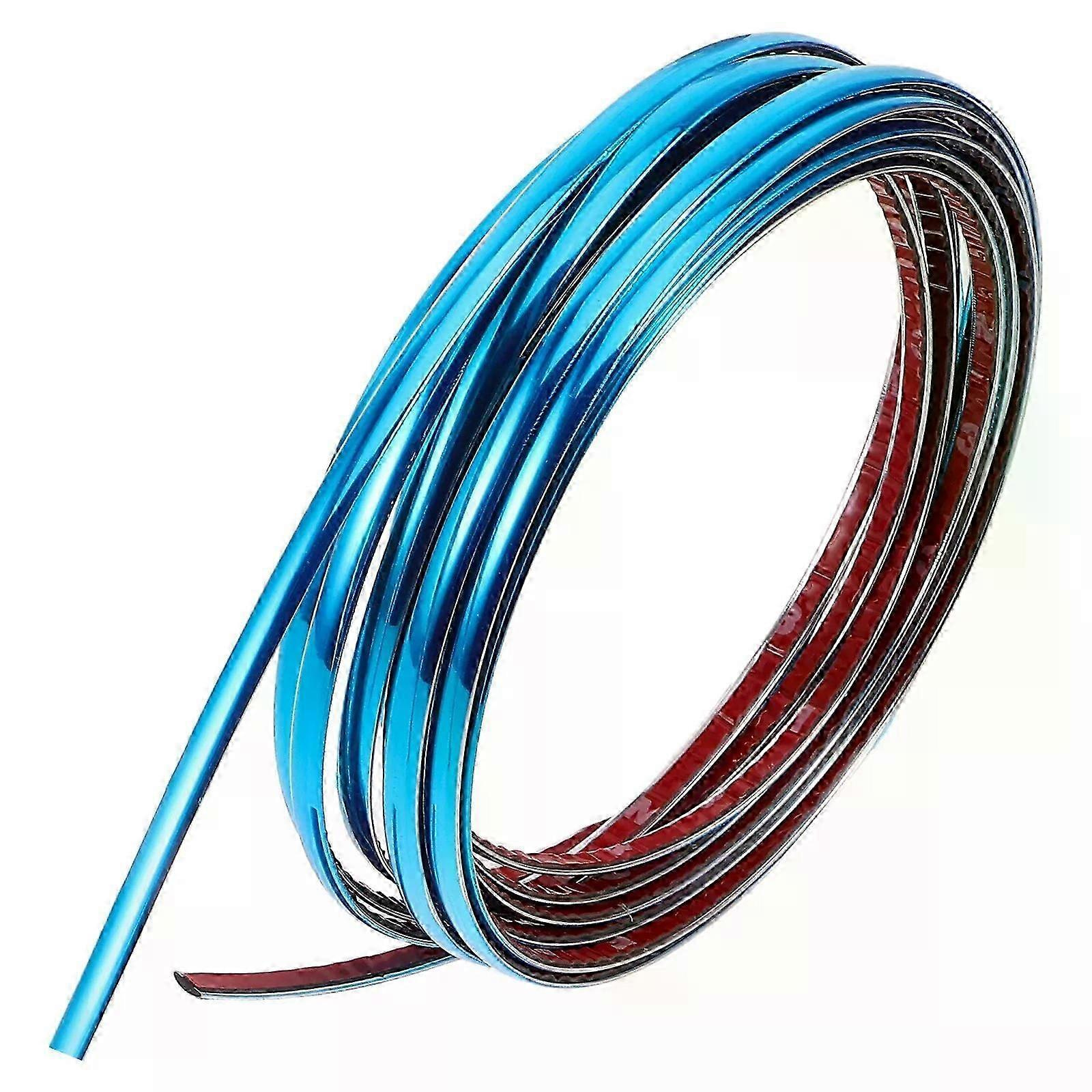 Auto-chrom-zierleiste Für Türen, Blaue Pvc-karosserieschutzleisten - Jxlgv