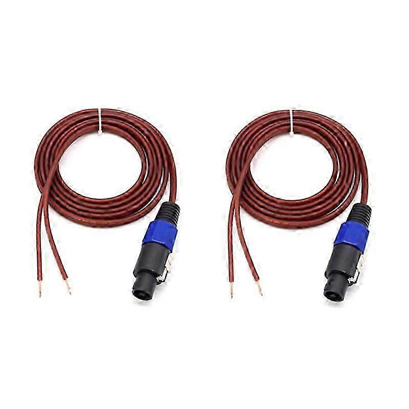 2 Stück Speakon-lautsprecherkabel Mit Blanken Drähten Und Offenen Enden, Speakon-zu-lautsprecherkabel-audiokabel Für Verstärker (co-jxlgv)